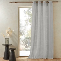 Штора Из льна с люверсами Private 140 x 180 см серый AM.PM  фото, kupilegko.ru